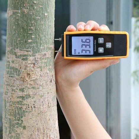 Testeur D Humidite - Ecran LCD - Pour Bois Et Ciment - Plage De Mesure 0 88 - Alimentation Piles AAA - 1 Unite