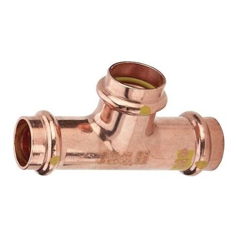 Conexión en T para gas PROFIPRESS VIEGA de 15 mm