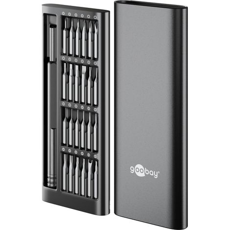 GOOBAY TOOLS Ensemble de tournevis, 77836, avec 24 embouts de précision (1/5)