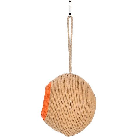 Nid d'oiseau, nid d'élevage pour hamster, nid pour perroquet, corde en papier tressée, noix de coco naturelle, jouet cachette (1/5)