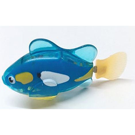 2 Stück Aquarell-Spielzeug, interaktives Katzenspielzeug, elektrischer Fisch, blau & p