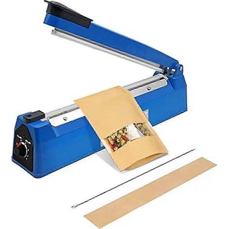 Scelleuse thermique manuelle 400 mm à pression manuelle pour emballage alimentaire - Bleue (1/4)