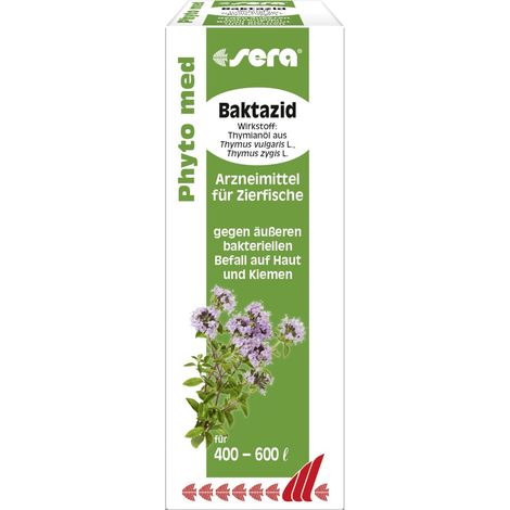 Sera Arzneimittel für Zierfische Phyto med Baktazid 30 ml Heilmittel