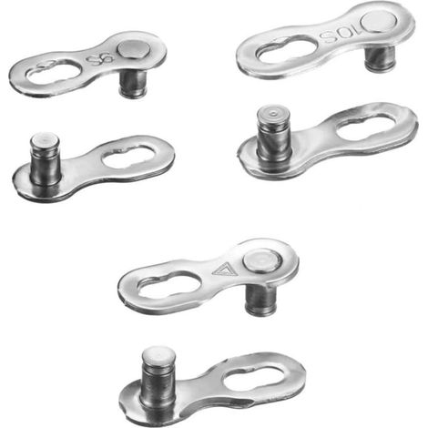 Connecteur De Chaine - Acier - Pour Chaines Vélo 6 7 8 9 10 Vitesses - 1 Pièce (1/5)