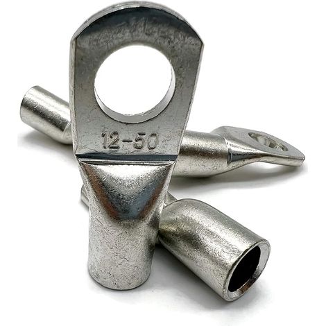 50mm2 M12 4x pour câbles de batterie idéale pour câbles tressés en cuivre 8mm sans gaine PVC connexion fiable montage facile plusieurs applications (1/4)