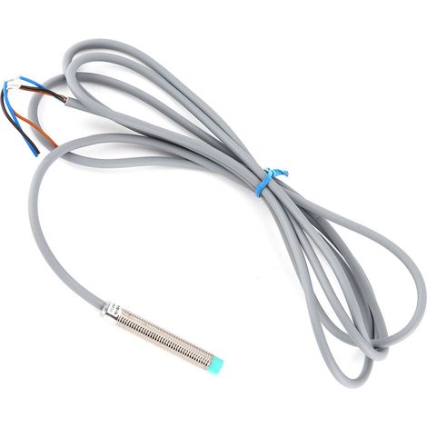 Contrôleur de capteur de détection de tête cylindrique à 3 fils BERM avec interrupteur de proximité 10-30 V CC BEM08-02-PK (1/5)