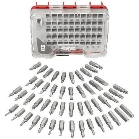 Juego de puntas para destornillador Skil 2610s00916 51 piezas soporte magnético