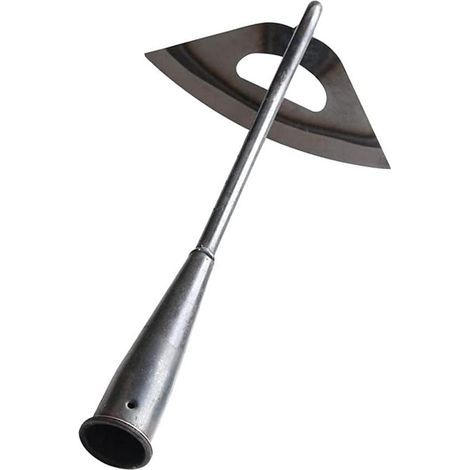 Azada hueca de acero endurecido, rastrillo manual para desherbar, accesorios extractores de maleza para azada y pala, herramientas de jardinería (1/5)