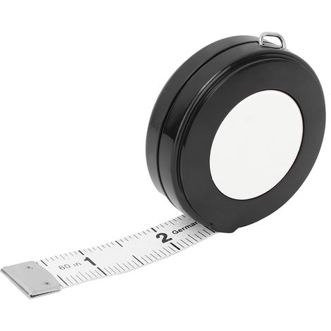 Mètre ruban souple rétractable de 150 cm pour tailleur, vêtement et tissu (blanc) (1/5)