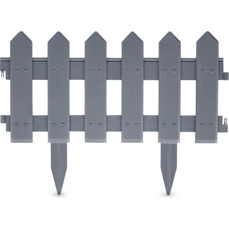 Palisade für Garten, Kunststoff, 40 x 20 cm (1/5)