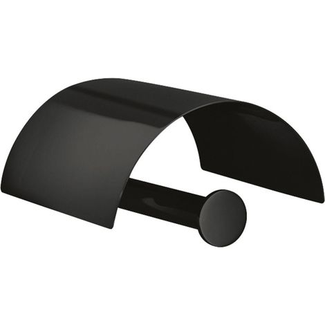 Lineabeta - Portarotolo con coperchio Baketo in ottone nero (1/2)