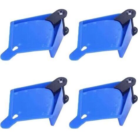 4 Packs de Guides Universels pour Tuyau de Voiture, Guide de Tuyau avec Roulettes, Tuyau de Lavage de Voiture en Plastique, Empêchant les Pneus de Rester Coincés sous la Roue pour Outil de Lavage de (1/5)