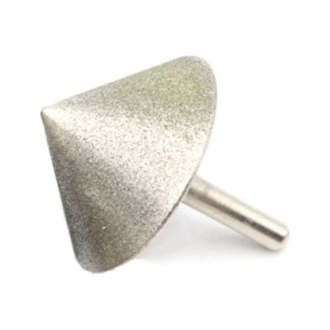 Diamantbeschichteter Kegel-Fasenschleifkopf, 90°-Winkel, für Stein, Jade, Glas, Bohren, Fasen, Schleifwerkzeuge, 30 mm (1/2)