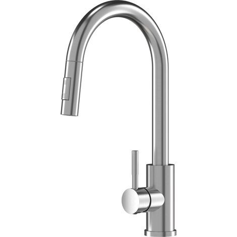 Mitigeur Évier avec Douchette Extractible en Inox Granitan Loseto (1/5)