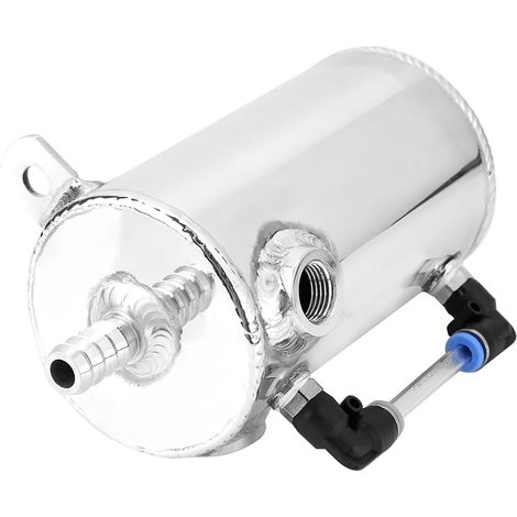 Séparateur d'huile 0.5L en alliage d'aluminium, réservoir de reniflard avec filtre à air, pour moteur auto (1/5)