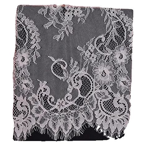 Tissu en Dentelle, Design Brodé, Largeur 150cm, Rose clair, 3meter price (1/2)