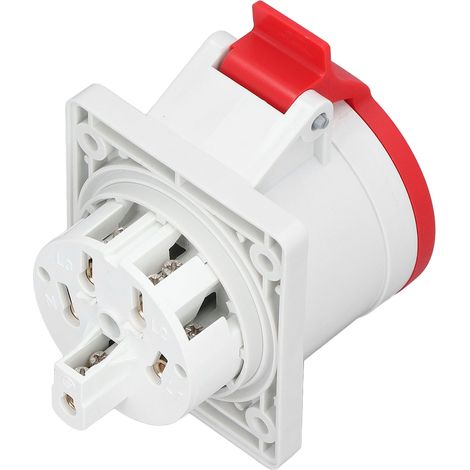 Connecteur étanche IP44 prise industrielle 3P+E+N 32A 220-380V 240-415V aviation mâle femelle (1/5)
