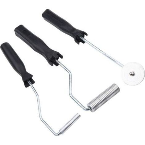 Bubble remover roller 3pcs – Aluminum tools for resin – Length 31 cm – Roller head 50/70 mm – Cleaning of air bubbles (1/4)
