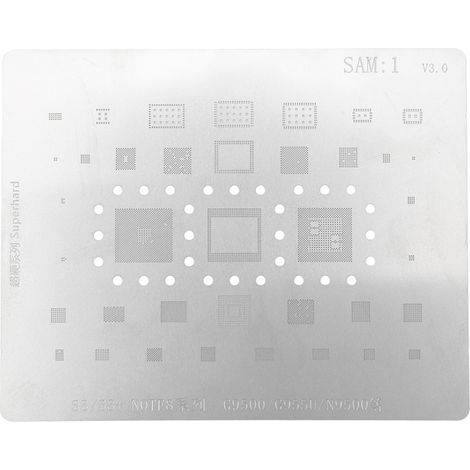 Modèle de soudure BGA en acier inoxydable, gabarit de plantation d'étain de précision pour Samsung S8 S8+ Note8 (1/5)