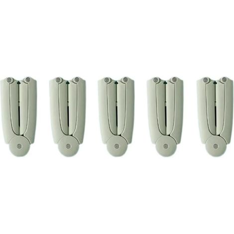 Cintres pliables - Cintres de voyage peu encombrants - Antidérapants et faciles à ranger - (5 verts) (1/5)