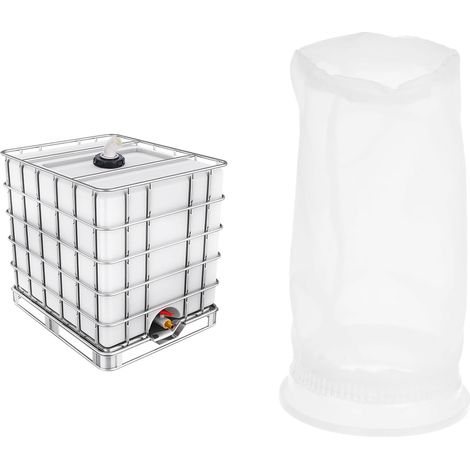 4" IBC Lid Filter 210mm Long Washable Nylon Fine Mesh Filter IBC Tank Container Accessories for Rainwater Tank Rain Tank Ton Barrel Cover (1/5)