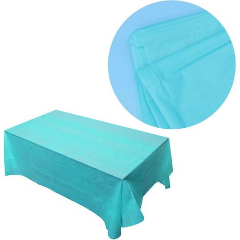 Nappe Skyblue PE imperméable pour protéger votre table (137 x 183 cm). (1/3)