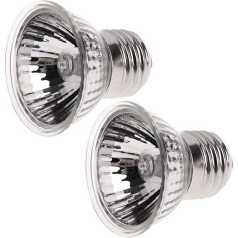 Reptiles Amphibiens Lampes Chauffantes 2 Pièces 25W Lampe Chauffante en Céramique UVA UVB Lampe Solaire à Spectre Complet E27 250V Tortue Lézard Animal de Compagnie Ampoule (1/5)