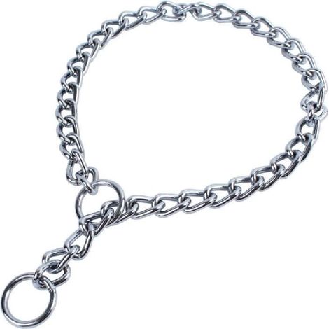 Collier étrangleur - 1PCS - Réglable - Acier inoxydable - Pour chien jusqu'à 40 kg (1/4)
