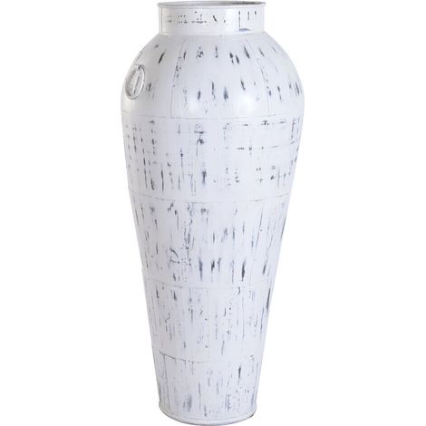 Anfora Metal 57X57X139 Decape Blanco (1/5)