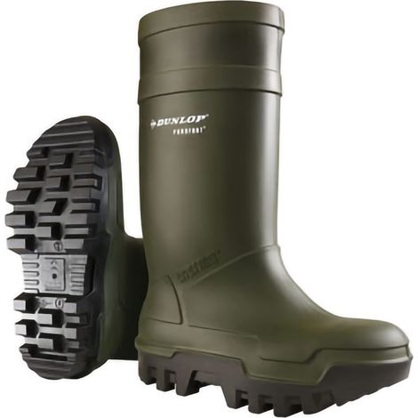 DUNLOP Protective Footwear, C662933, Purofort Thermo+ Full Safety, Verde Scuro/Nere, Taglia 41 EU (1/4)