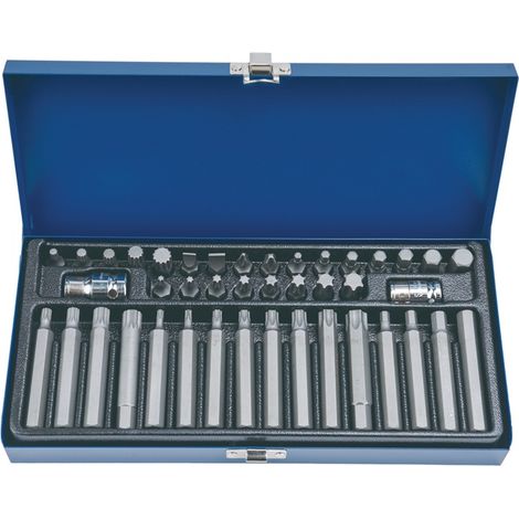 Kraftschraubersatz 40-tlg.lang,Schlitz/PH/i6-KT./XZN/T TECWERK