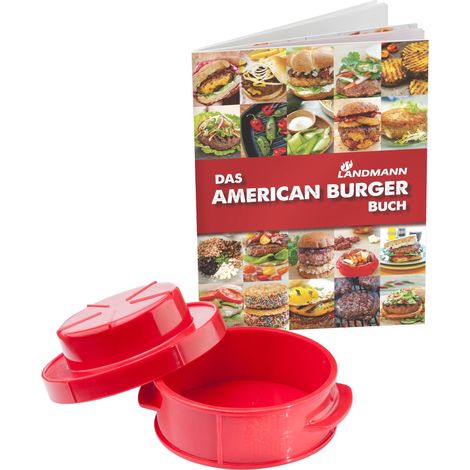 Landmann Selection American Burger Set Burgerpresse 2in1 inkl Rezeptbuch (1/5)