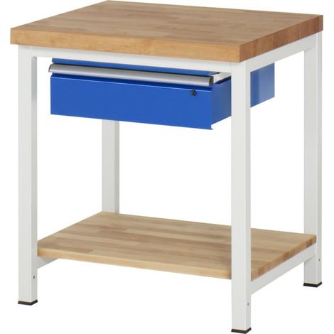 Établi Rau modèle 8001 avec étagère LxPxH 750x700x840mm (1/5)