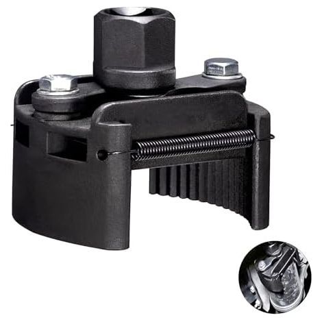 Universal Adjustable Oil Filter Wrench 60-80 mm, Universal tool for removing oil filters, 2 Adjustable Cast Steel Jaws for cars, trucks, motorcycles and boats - (1/5)