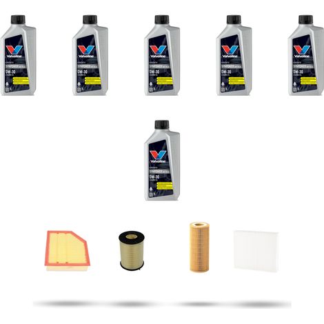 Kit tagliando 4 FILTRI e 6L OLIO compatibile con Volvo S80 II 2.4 D5 151kw dal 2008 (1/5)
