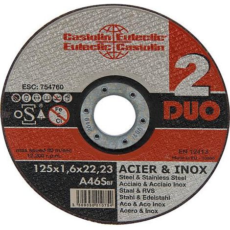 Disque Duo 125 pour acier, inox 125x1,6x22/23 mm (1/2)