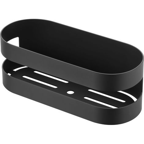 IMEX portasapone frontale modello NIRMALA in acciaio inox s304 e ottone finitura nero opaco design funzionale e resistente Imex-ADL012-NG (1/2)
