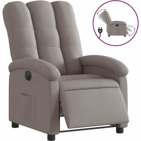Maison Exclusive - Relaxsessel Elektrisch Taupe Stoff