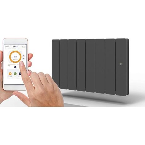Radiateur Fonte PEGASE Smart ECOControl 750W Bas GRIS - APPLIMO 0011952SEHS (1/3)