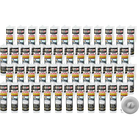 IsolBau Higiénico Silicona Gris Claro Higiénico Silicona 48 x 300ml (1/5)