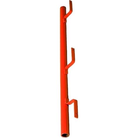 Potelet à planche peint pour garde-corps 2 positions - Ø 40 mm