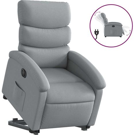 Maison Exclusive - Relaxsessel mit Aufstehhilfe Elektrisch Hellgr