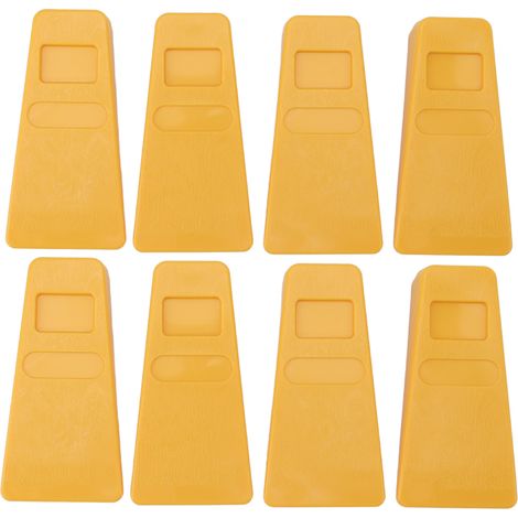 8 coins en plastique, 5,5 pouces, pour couper les arbres tombés, idéaux pour les tronçonneuses. (1/5)