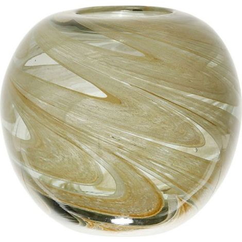 Vase amarres sauge verre 21x19cm (1/2)