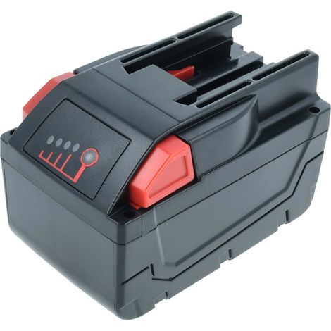 EXTENSILO Akku kompatibel mit Milwaukee HD28 SX, HD28 VC/0, M28 WL LED, V28 BS, V28 CS Elektrowerkzeug, Staubsauger (6000 mAh, Li-Ion, 28 V)