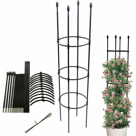Support de plantes de jardin, support de plantes grimpantes, cage de culture de légumes, fleurs et fruits grimpants en treillis pour jardin, balcon Hauteur du treillis 133cm