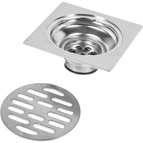 Siphon De Sol en Acier Inoxydable Épais Drain De Douche Carré Anti-Odeur pour Salle De Bain 100 100mm (Style : 2) (1/5)