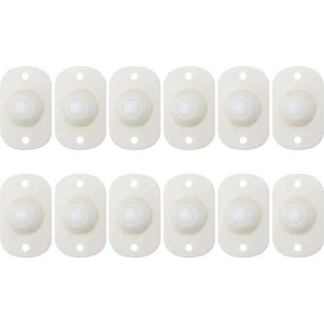 de 12 mini roulettes pivotantes adhésives résistantes à l