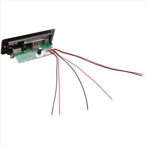 Lot de 2 amplificateurs 2 x 25 W 50 W, lecteur MP3, décodeur, 5 V-12 V, Bluetooth 5.0, module radio FM pour voiture, compatible TF, USB, AUX