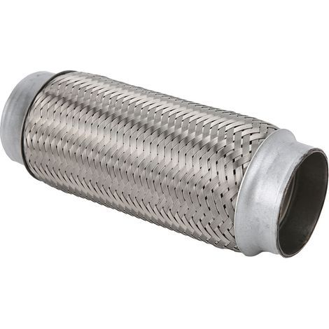 2,5 x 8 Zoll flexibles Auspuffrohr aus Edelstahl, Universalgelenk für Autos (1/5)